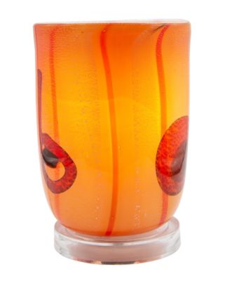 7.75" Tall Viscossia Hand Blown Art Glass Shade Accent Lamp