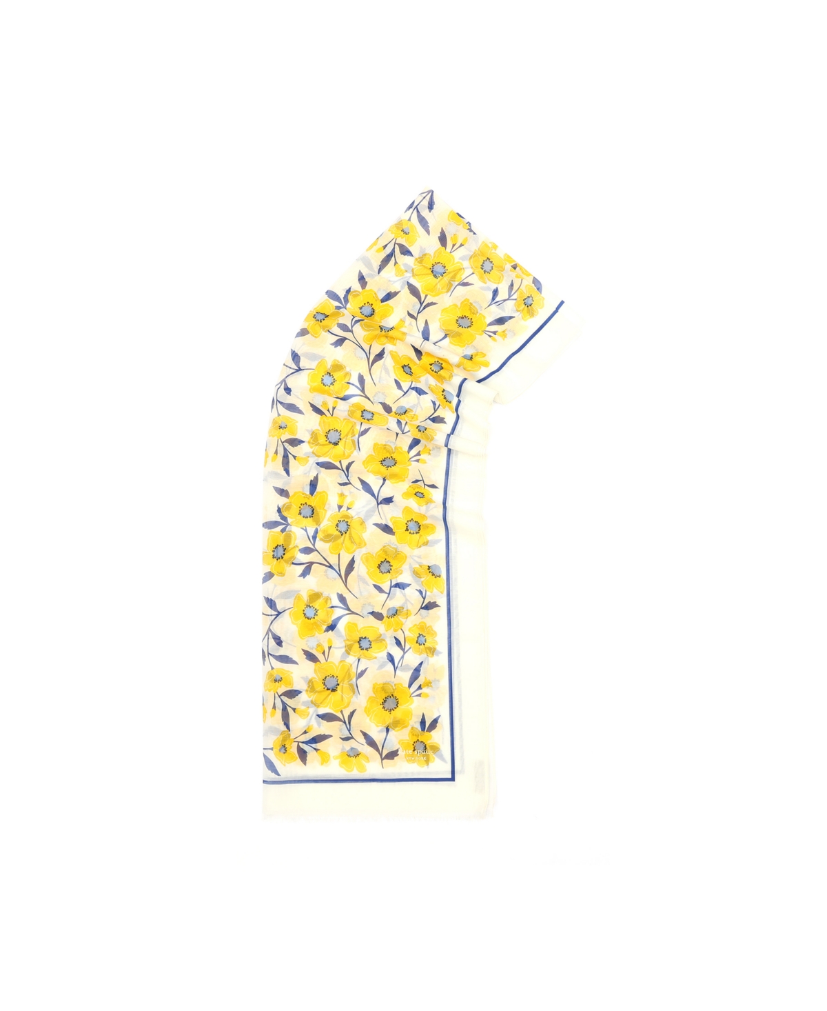 Shop Kate Spade Women's Sunshine Floral Oblong Scarf In Cream
