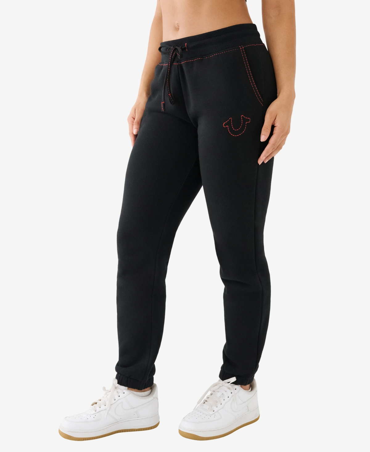 Shop True Religion Women's Big T Lounge Jogger Pant In Black,red