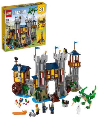 Photo 1 of ***FACTORY SEALED***LEGO® Creator 31120 3-in-1 Medieval Castle, Castle Tower and Marketplace Toy Building Set with Blacksmith and Guards Minifigures