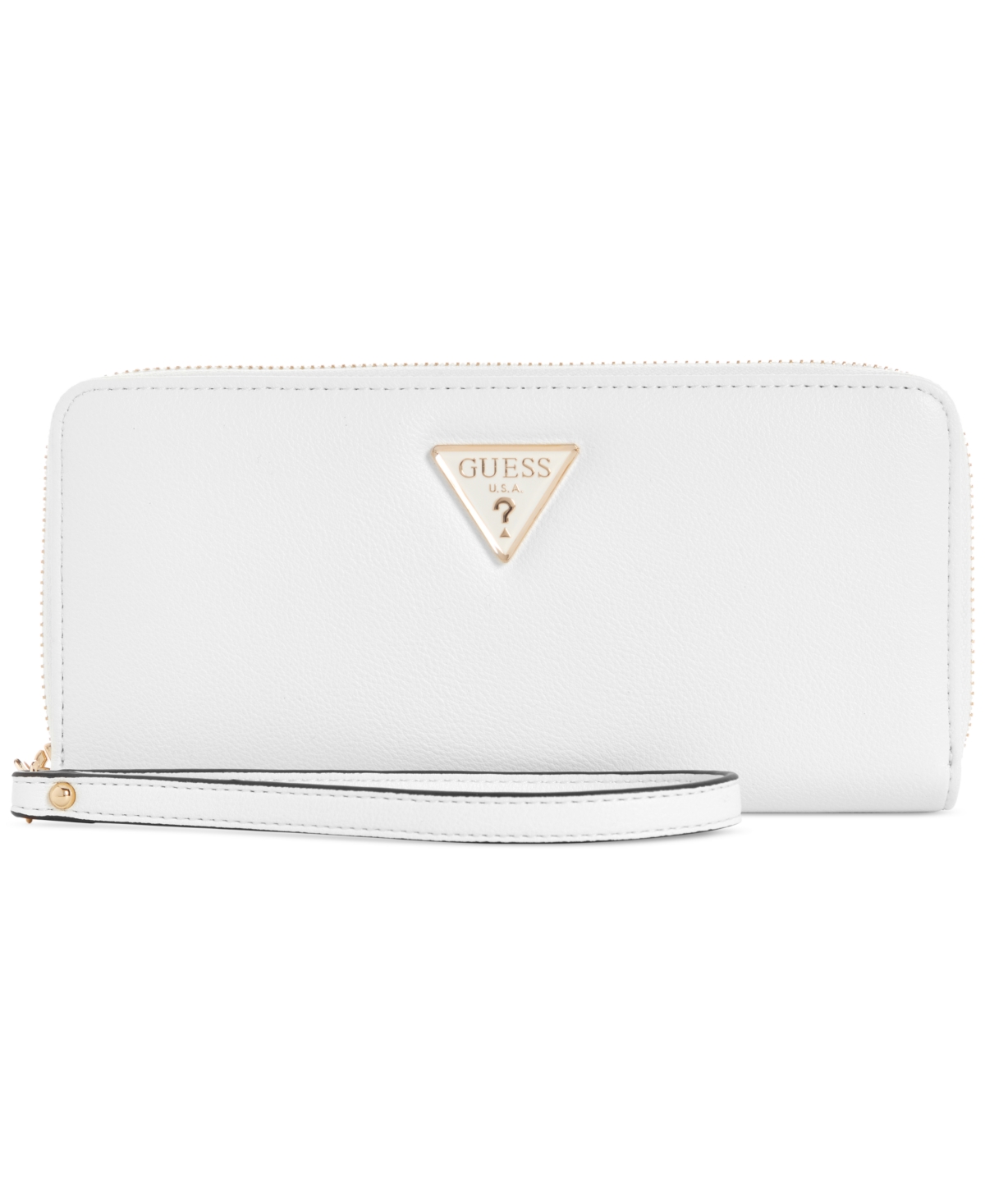 Guess Clai Slg Large Zip Around Wallet, Created For Macy's In White