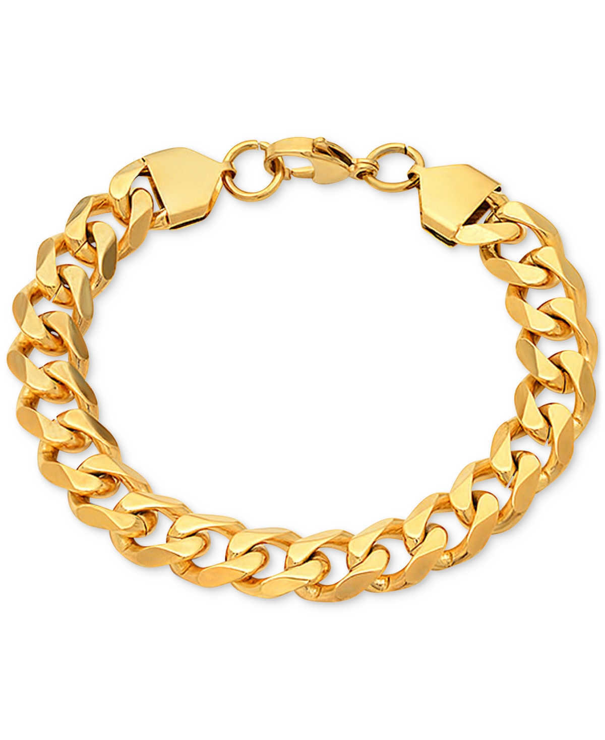 Men's Gold-Tone Cuban Link Bracelet - Gold