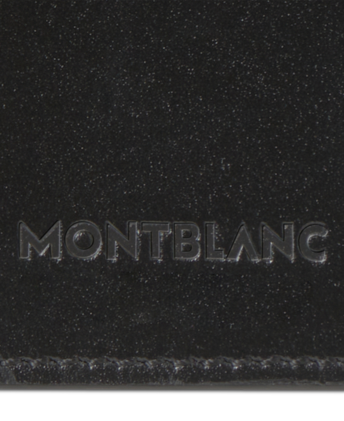 Montblanc Meisterstuck Leather Card Holder In Black