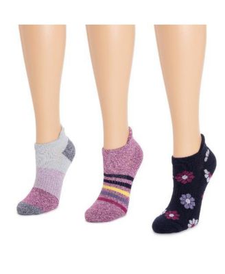 Women's 3 Pack Nylon Compression Ankle Socks, One