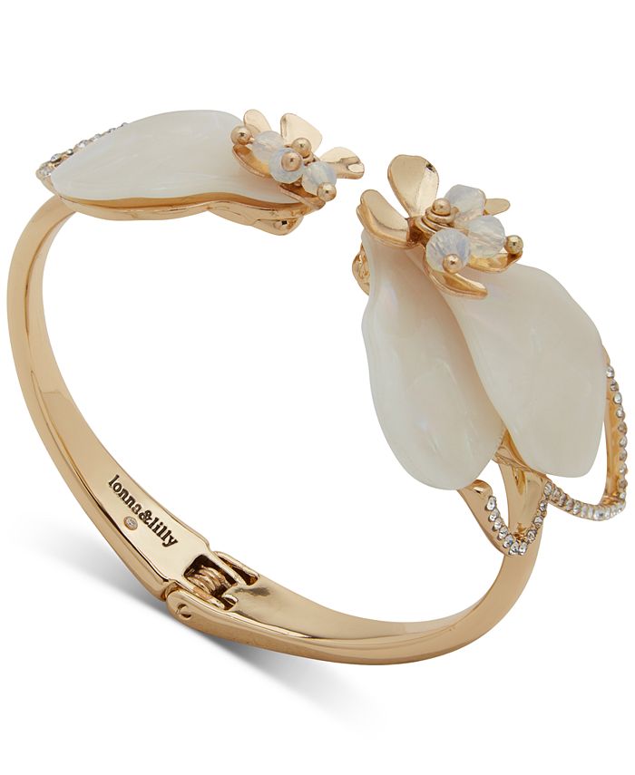 Jewelry Bracelets Kosmimata Braxiolia Lilium Xryso Braxioli Loyloydi Golden Flower Cuff Bracelet