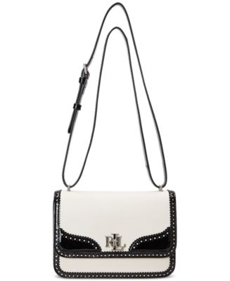 Lauren Ralph Lauren Patent Leather Trim Sophee Bag - Macy's