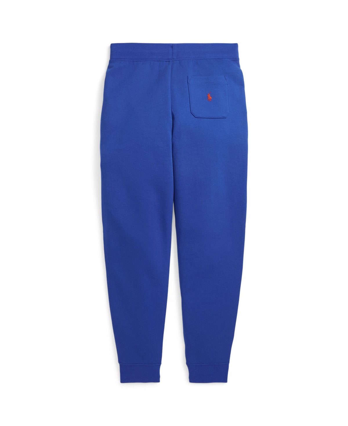 Shop Polo Ralph Lauren Big Boys Ombre-logo Double-knit Jogger Pants In Sapphire Star