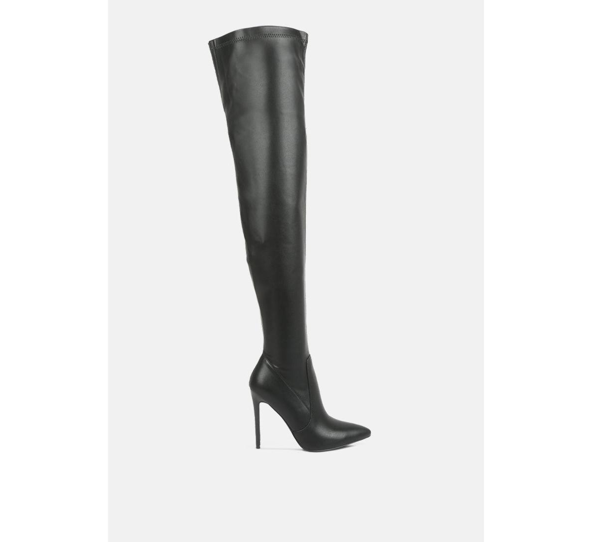 London Rag Gush Over Knee Heeled Boots