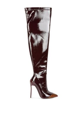 Women's Chimes High Heel Patent Long Boots
