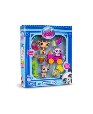 Littlest Pet Shop Safari Play Pack Gen 7, Pets 53, 54, 55
