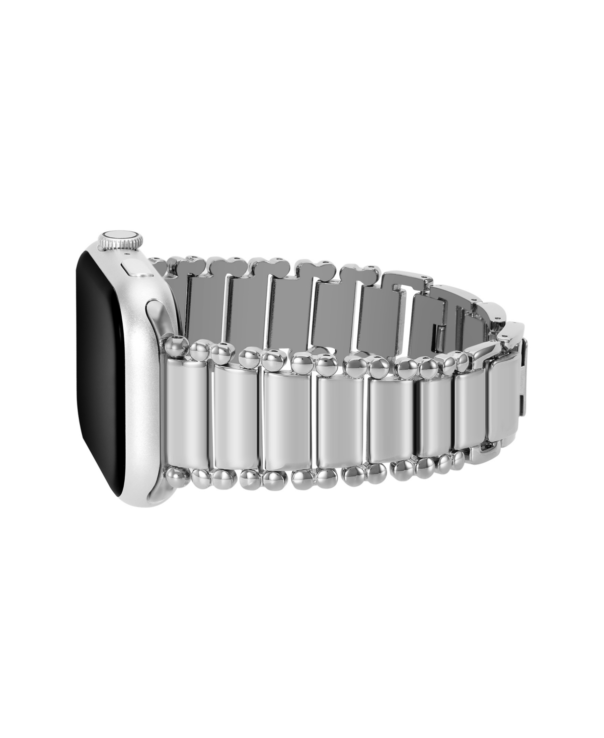 Anne Klein Women's Silver-Tone Tapered Link Band designed for Apple Watch 42mm (Series 10) & 38/40/41mm - Silver-Tone