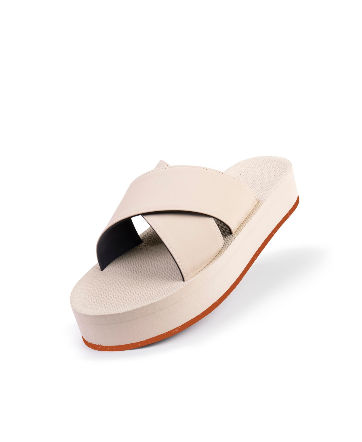 Women's Cross Platform Sandal with Sneaker Sole - Indigo sole/shore