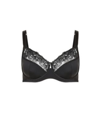 Plus Size Embroidered Full Support Underwire Bra - Macy's