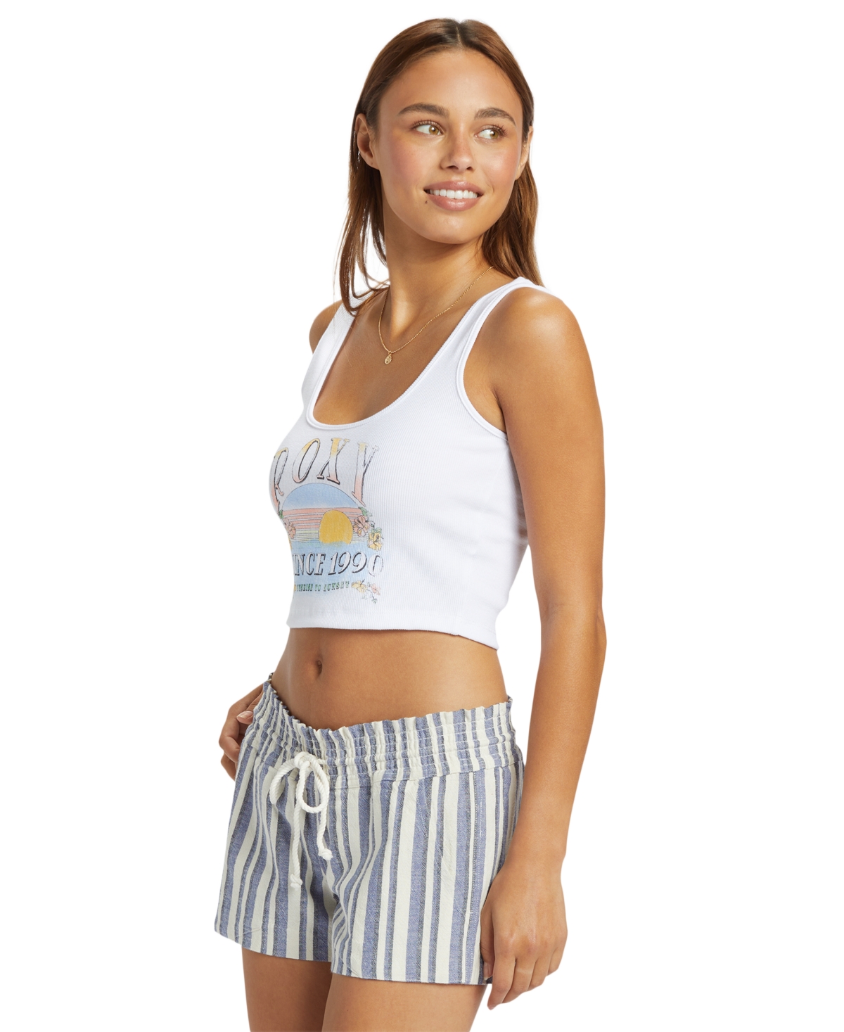 Roxy Juniors' Sunrise To Sunset Cropped Tank Top