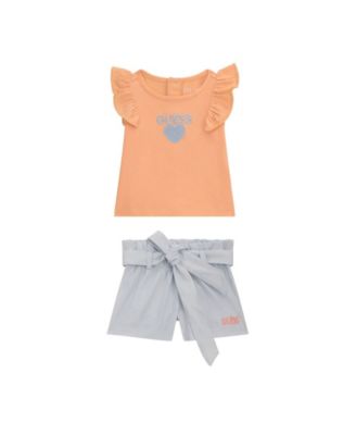 GUESS - Baby Girl Shirt and Short Set