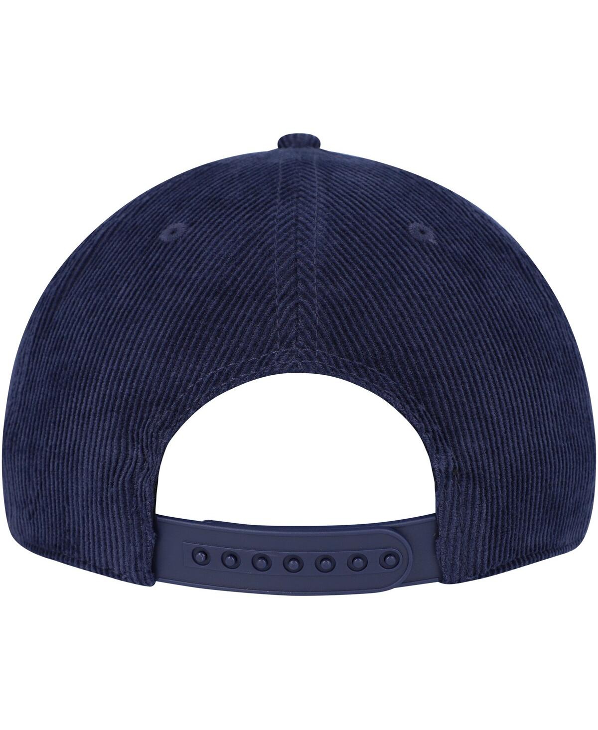 AMERICAN NEEDLE MEN'S AMERICAN NEEDLE NAVY PABST BLUE RIBBON ROSCOE CORDUROY ADJUSTABLE HAT 