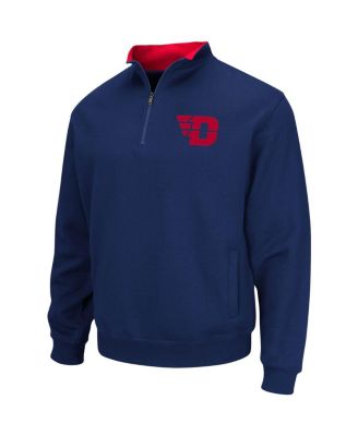 Men's Navy Dayton Flyers Tortugas Logo Quarter-Zip Jacket