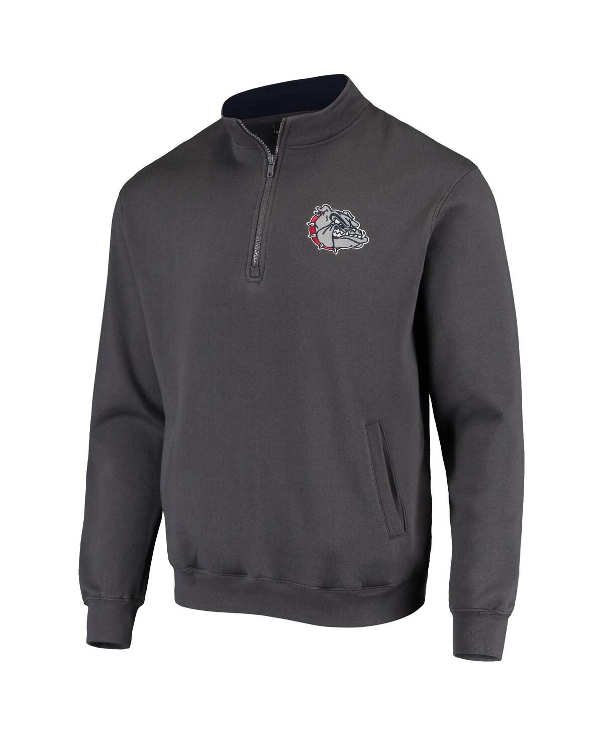 Shop Colosseum Men's  Charcoal Gonzaga Bulldogs Tortugas Logo Quarter-zip Jacket