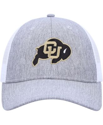 Men's Charcoal, White Colorado Buffaloes Brant Trucker Adjustable Hat