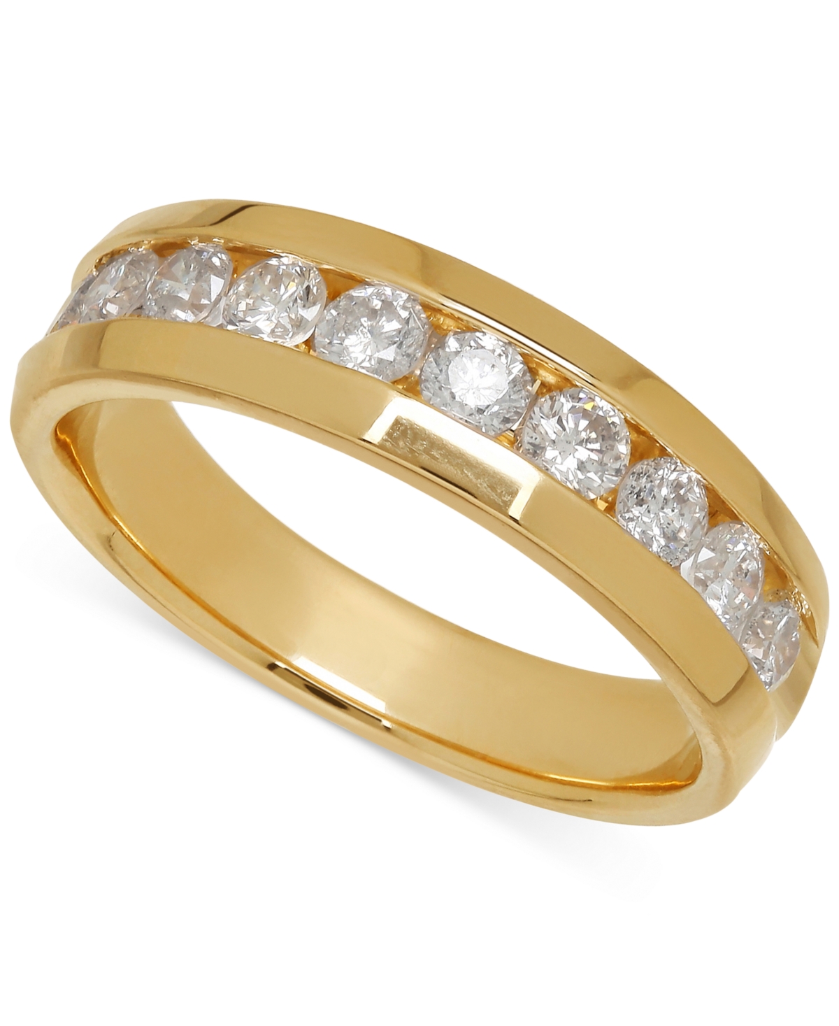 MACY'S MEN'S DIAMOND BAND (1 CT. T.W.) IN 14K WHITE GOLD (ALSO IN 14K YELLOW GOLD)