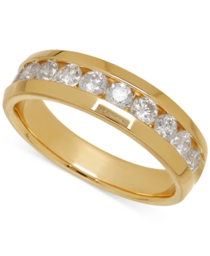image of Men-s Diamond Band in 14k Yellow Gold (1 ct. t.w.)