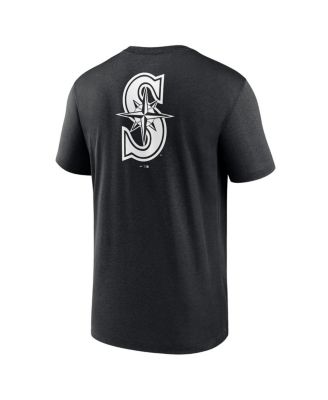 Men's Black Seattle Mariners Fashion Over Shoulder Logo Legend T-shirt