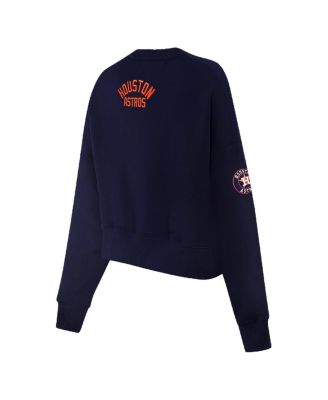Women's Navy Houston Astros Painted Sky Pullover Sweatshirt