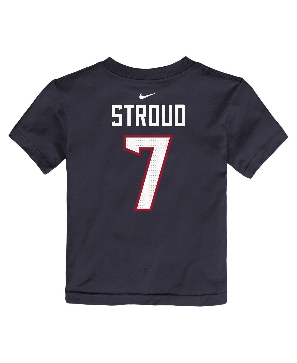 Toddler Boys and Girls Nike C.j. StroudHouston Texans Player Name and Number T-shirt - Navy