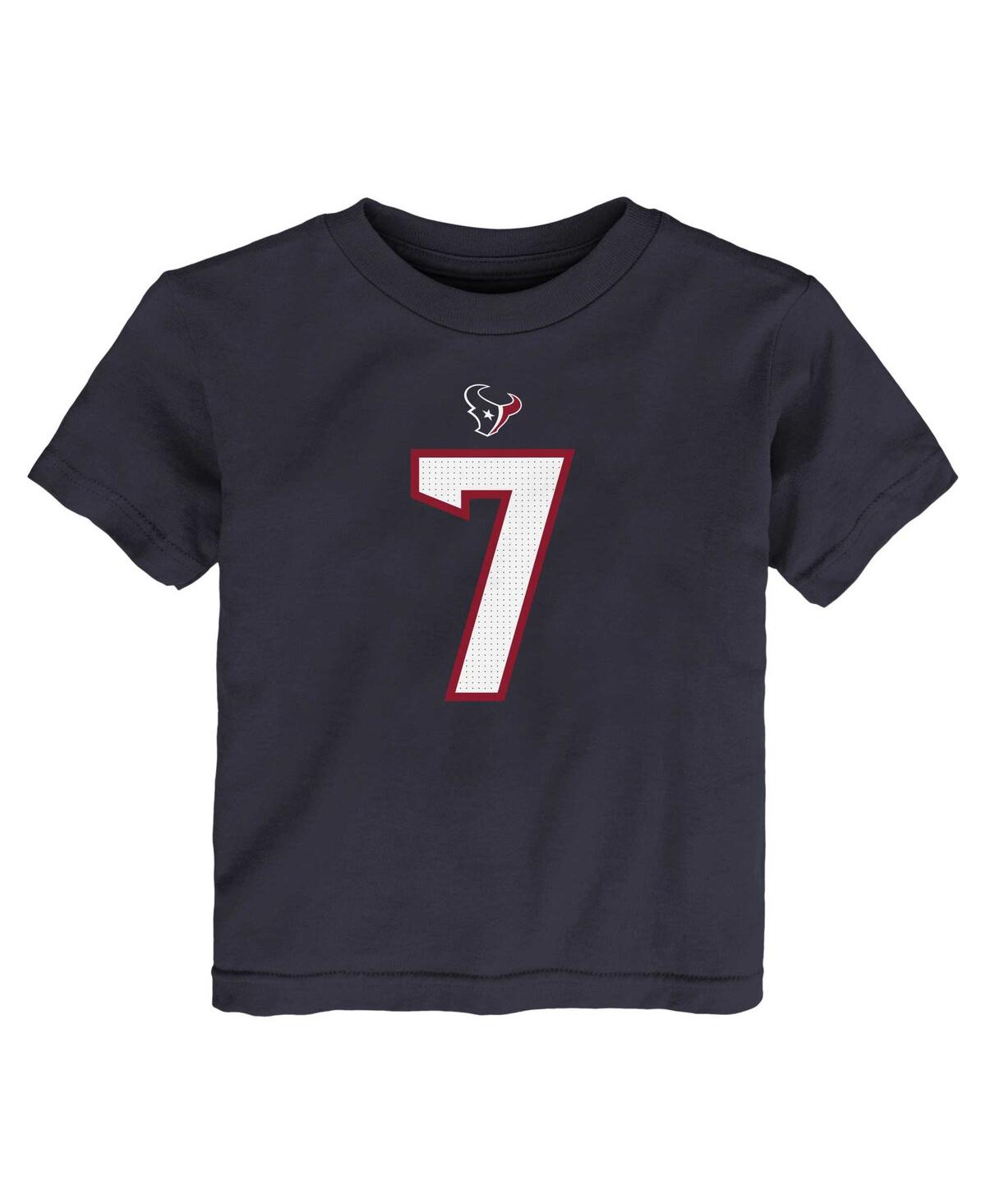 Toddler Boys and Girls Nike C.j. StroudHouston Texans Player Name and Number T-shirt - Navy