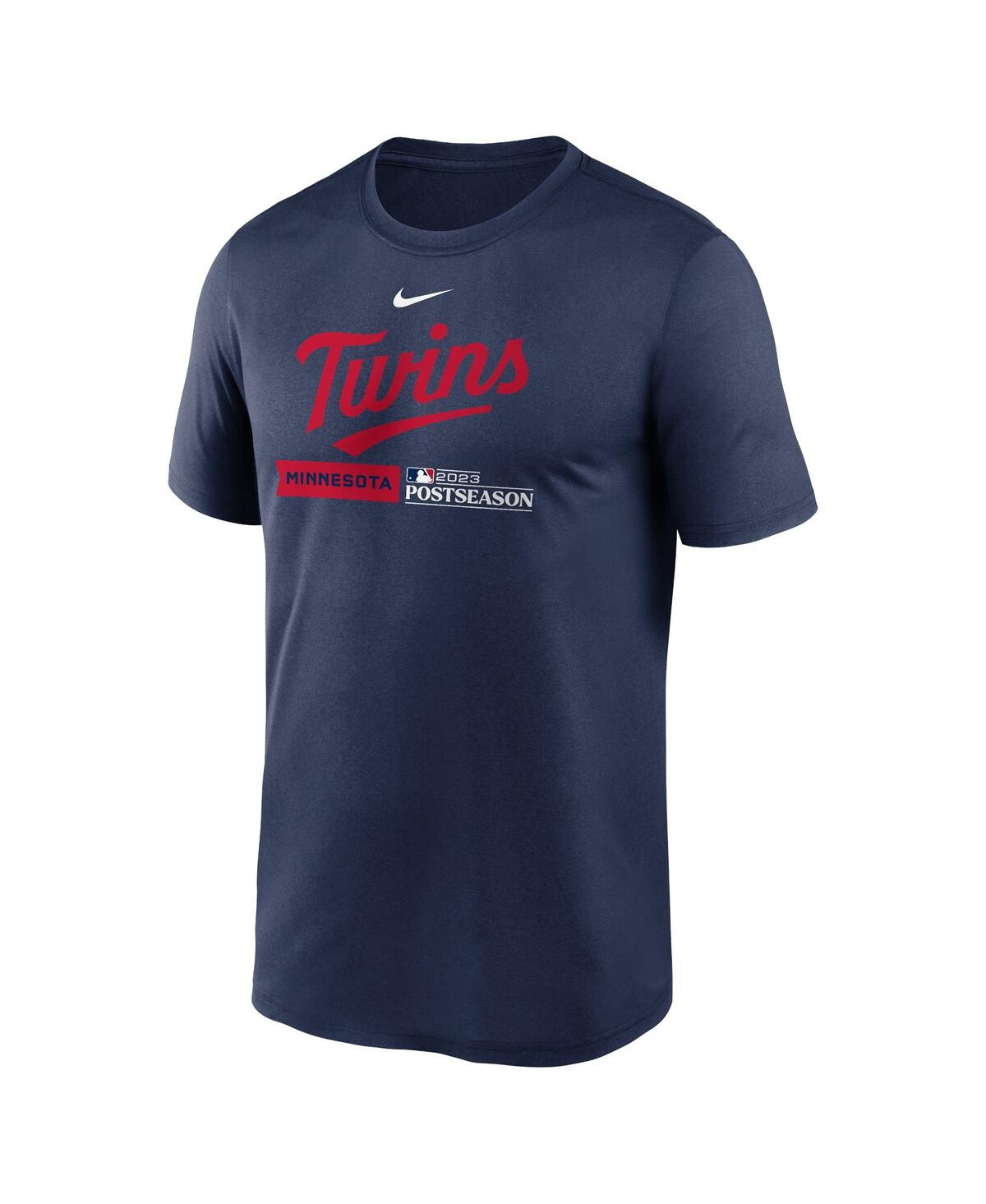 Men's NikeMinnesota Twins 2023 Postseason Authentic Collection Dugout T-shirt - Navy