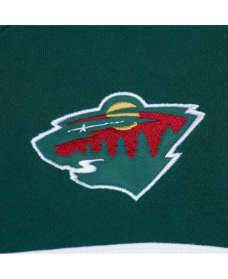 Men's Cream, Green Minnesota Wild Head Coach Pullover Hoodie