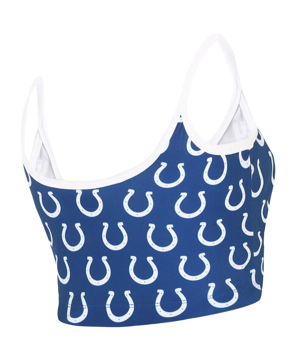 Concepts Sport Women's  Royal Indianapolis Colts Gauge Lounge Bralette In Royal