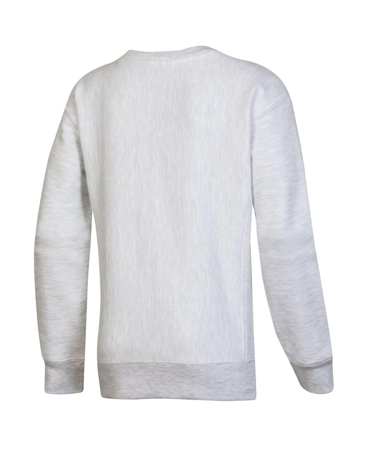 Champion Big Boys  Heather Gray Oklahoma Sooners Reverse Weave Pullover Sweatshirt In Heather Gray