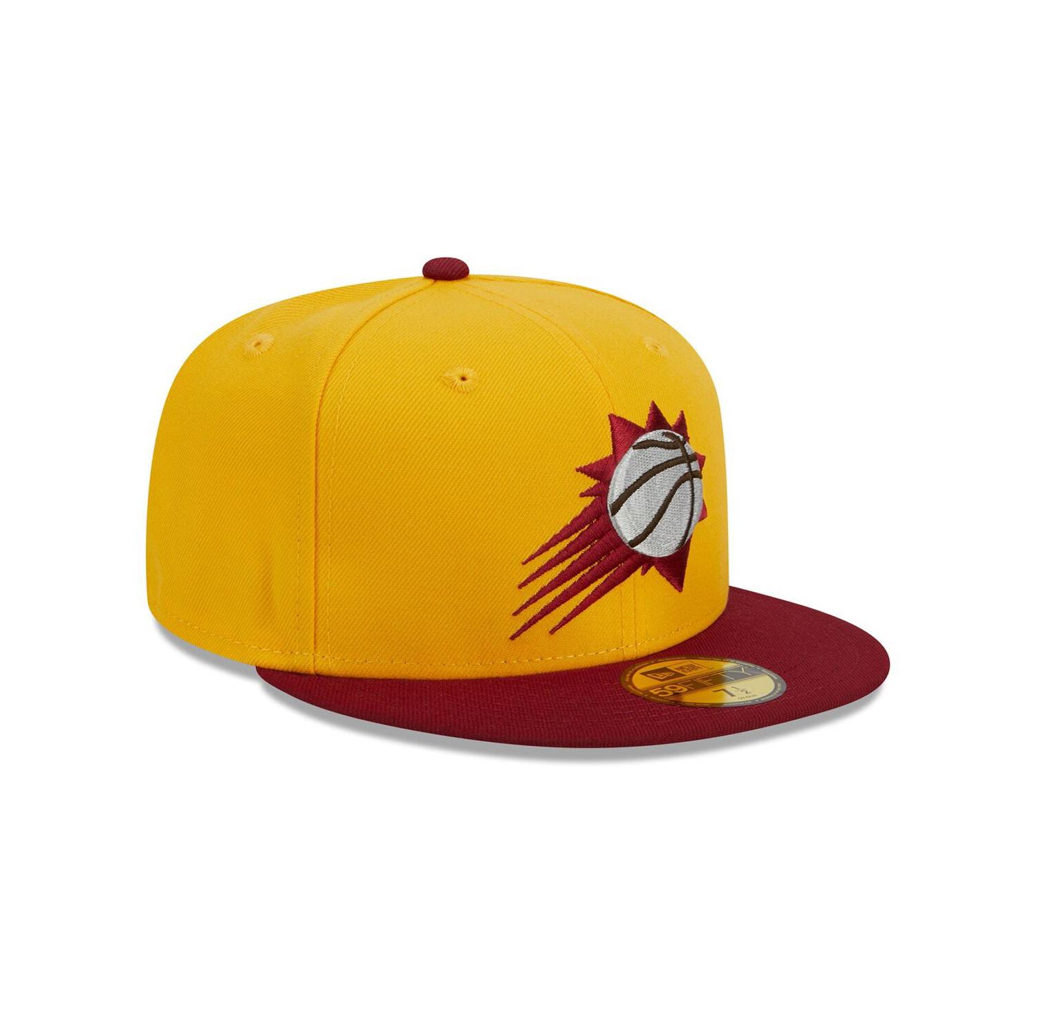Men's Yellow, Red Phoenix Suns Fall Leaves 2-Tone 59FIFTY Fitted Hat