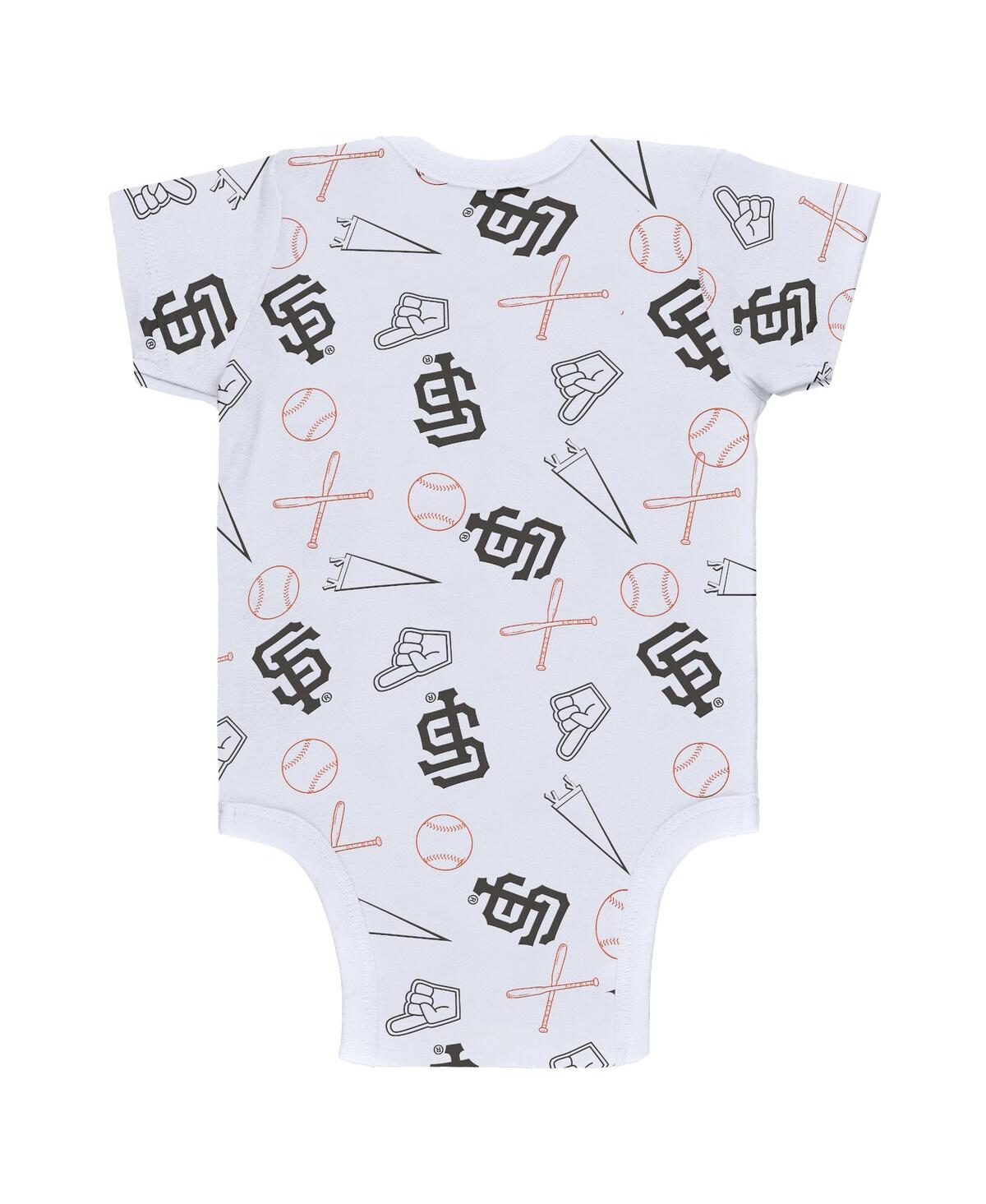 Wear By Erin Andrews Newborn & Infant  Gray/white/black San Francisco Giants Three-piece Turn Me Arou In Gray,white,black