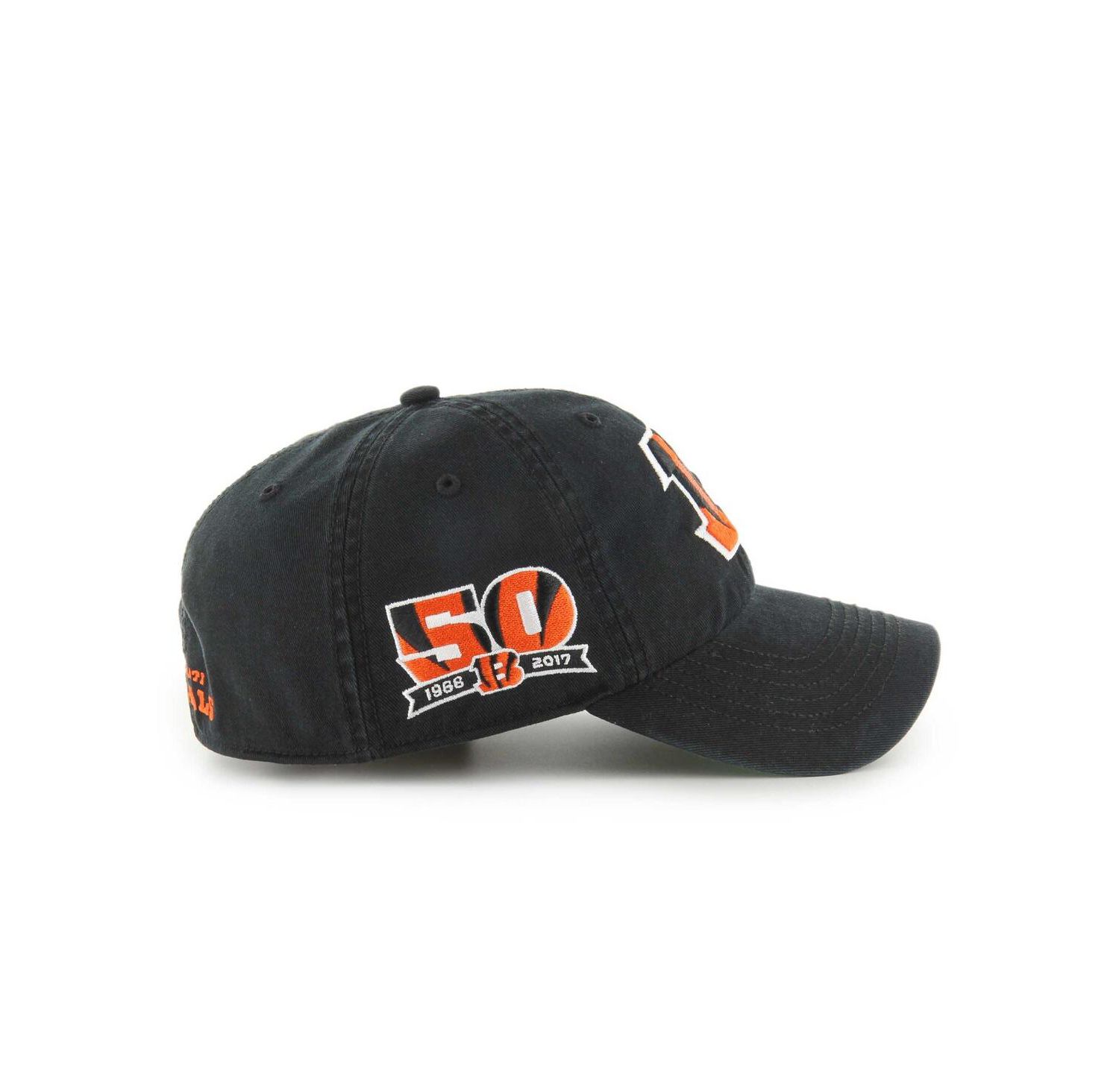 Men's Black Cincinnati Bengals Sure Shot Franchise Fitted Hat