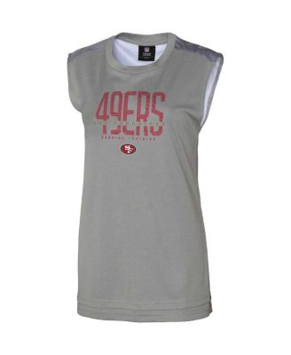 Women's Gray San Francisco 49ers No Sweat Tank Top