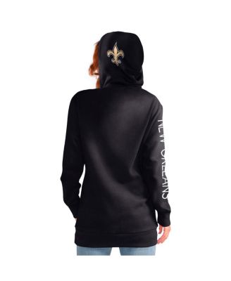 Women's Black New Orleans Saints Extra Inning Pullover Hoodie