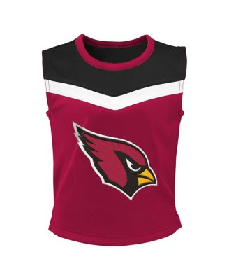 Little Girls Cardinal Arizona Cardinals Spirit Cheerleader Two-Piece Set with Bloomers