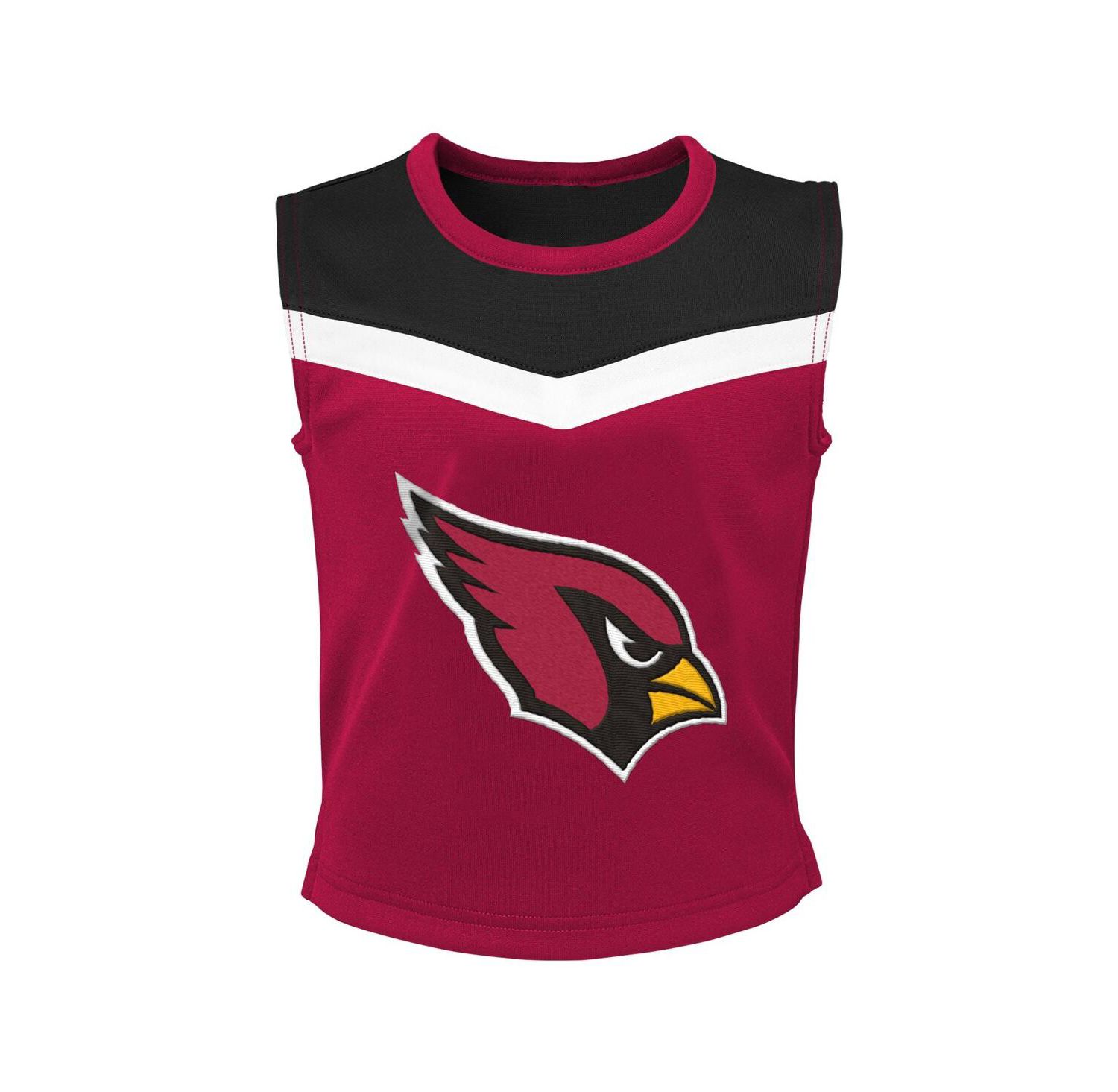 Little Girls Cardinal Arizona Cardinals Spirit Cheerleader Two-Piece Set with Bloomers
