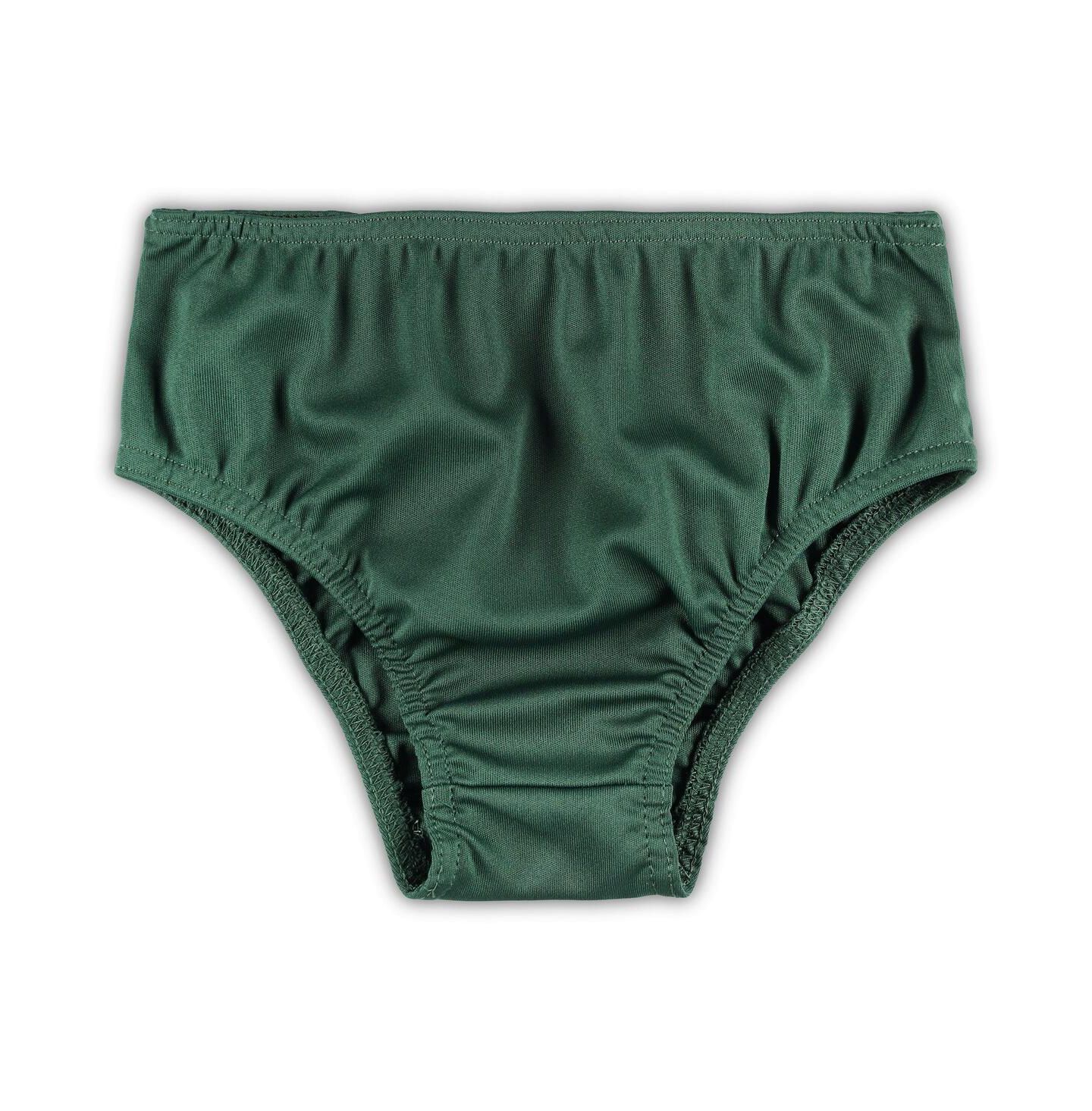 Платья Outerstuff Green Green Bay Packers Two-Piece Cheer Captain Jumper Dress with Bloomers Set для девочек — фото 3