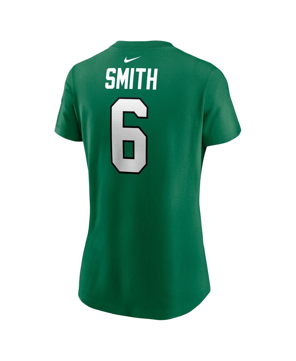 Nike Women's  Devonta Smith Kelly Green Philadelphia Eagles Player Name And Number T-shirt In Kelly Green