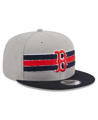 Men's Gray, Navy Boston Red Sox Band 9FIFTY Snapback Hat