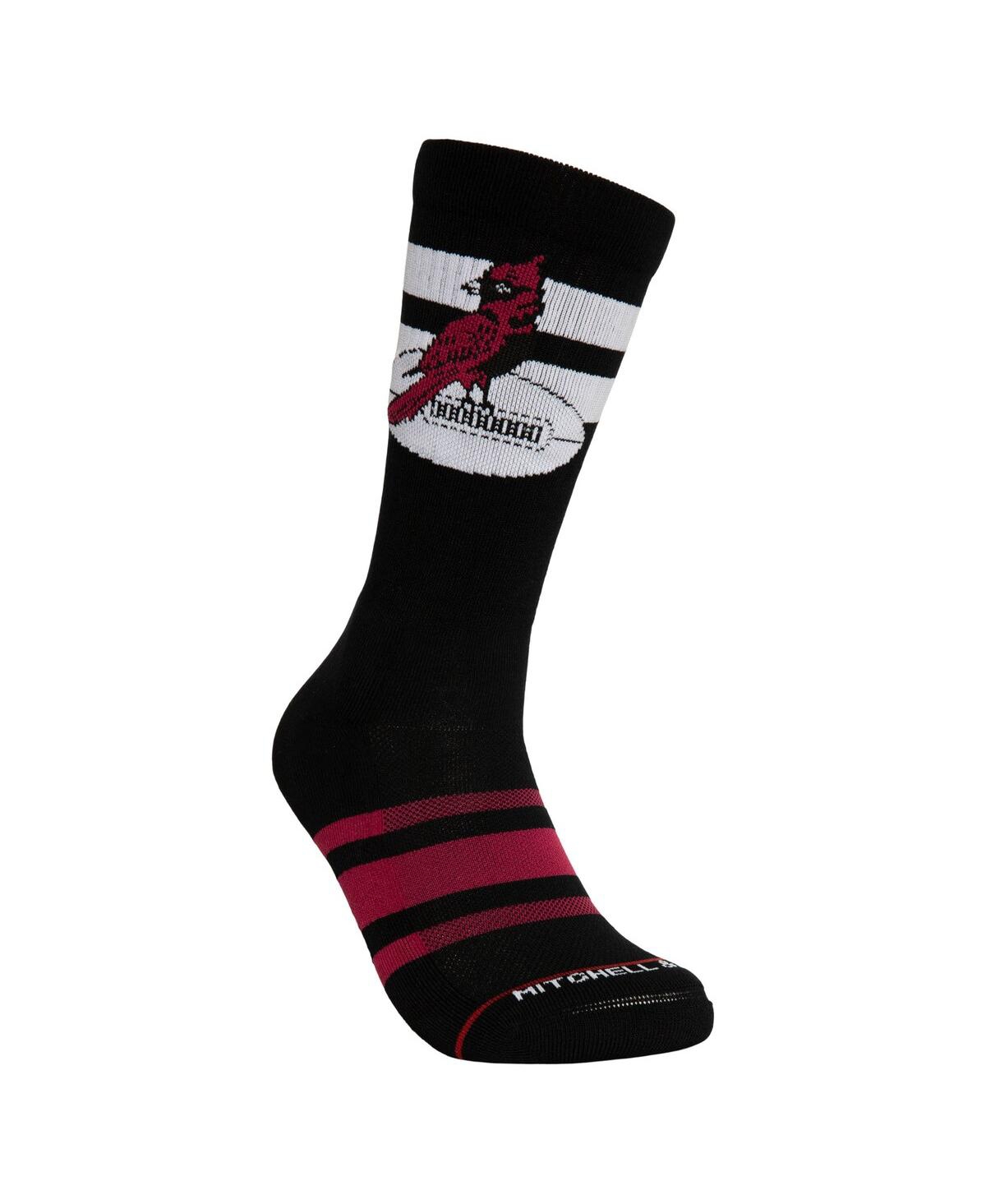 Shop Mitchell & Ness Men's And Women's  Arizona Cardinals Lateral Crew Socks In Black,red