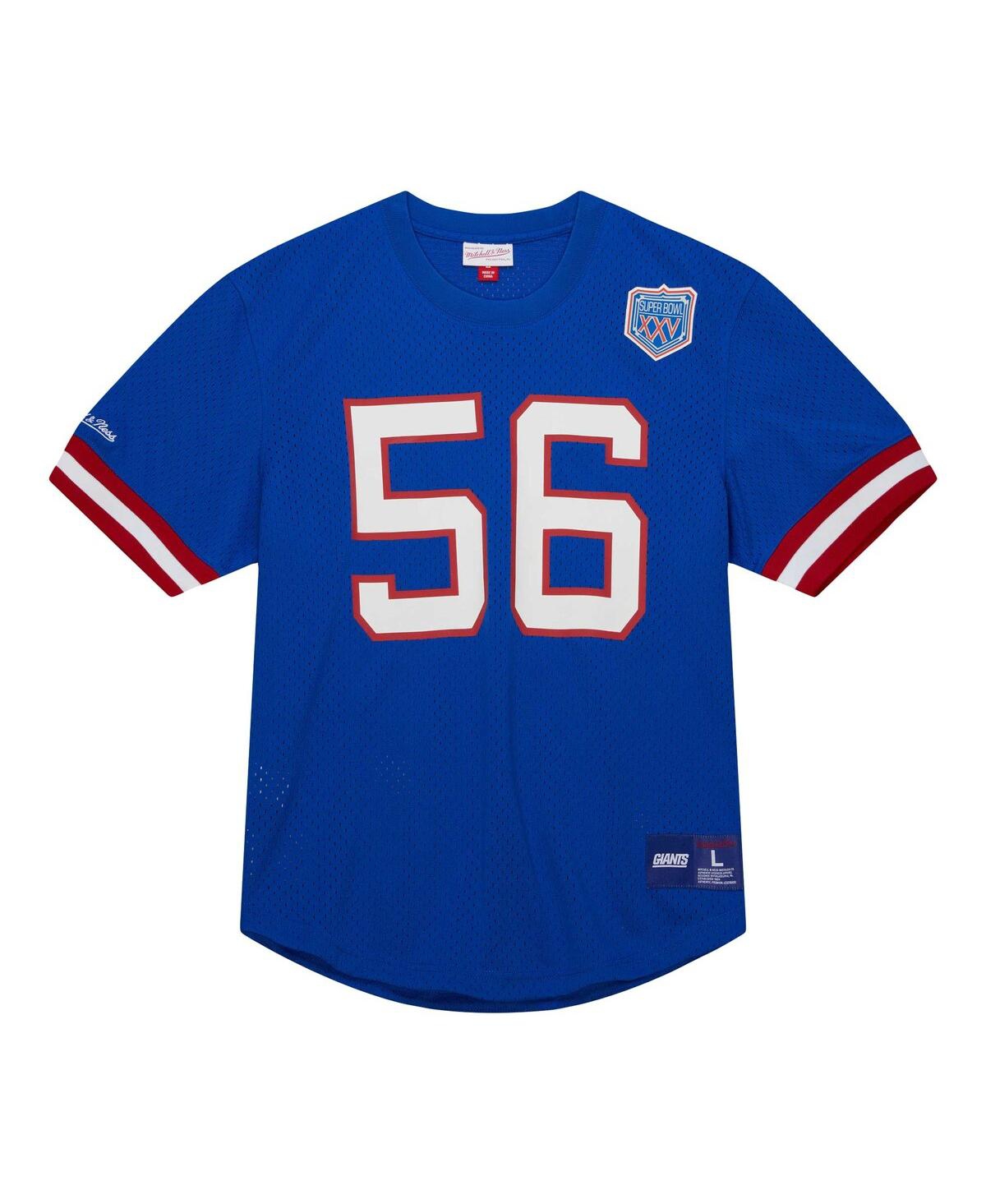 Men's Mitchell & Ness Lawrence TaylorNew York Giants Retired Player Name and Number Mesh Top - Royal