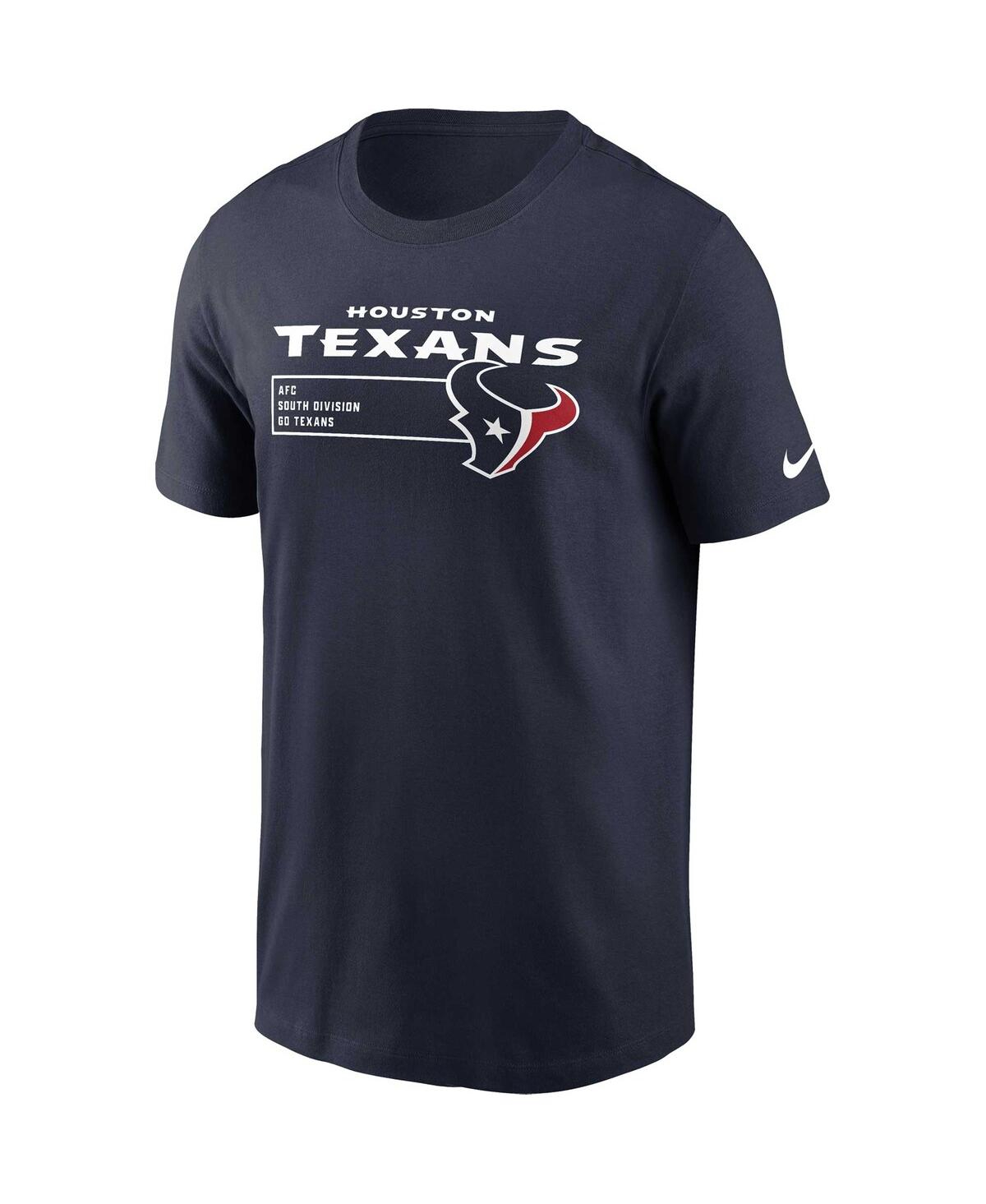Shop Nike Men's  Navy Houston Texans Division Essential T-shirt