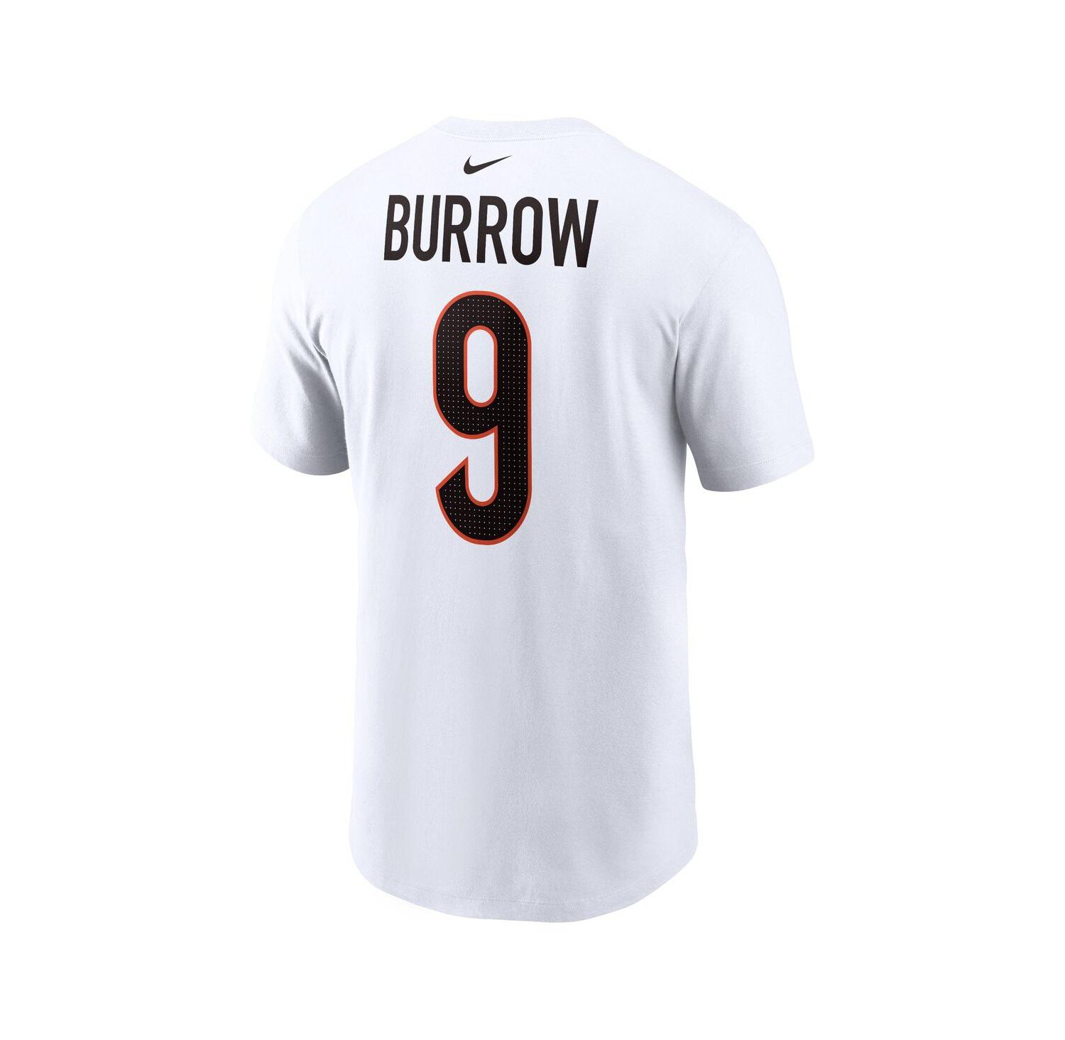 Men's Joe Burrow White Cincinnati Bengals Player Name and Number T-shirt