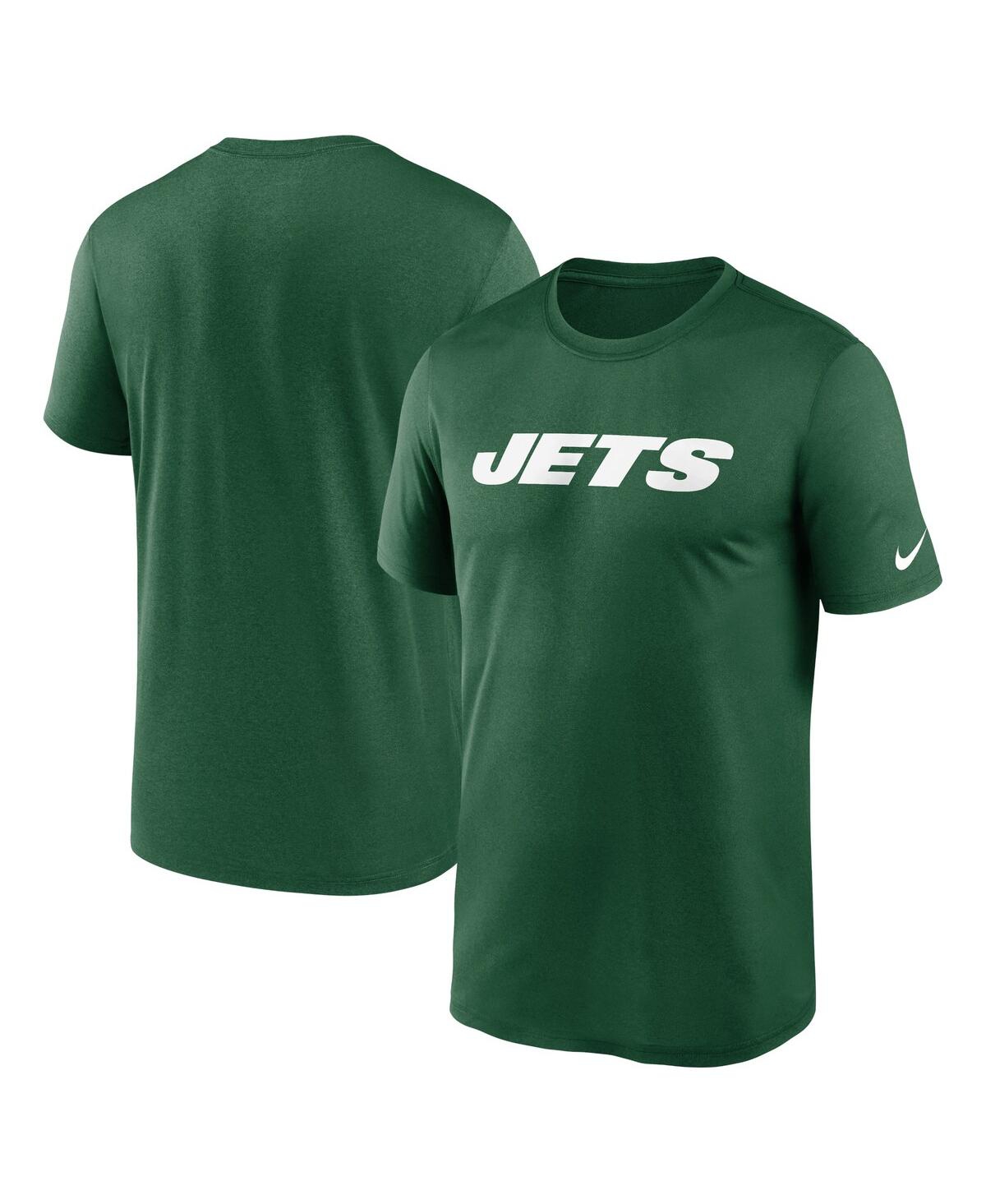 Shop Nike Men's  Green New York Jets Legend Wordmark Performance T-shirt
