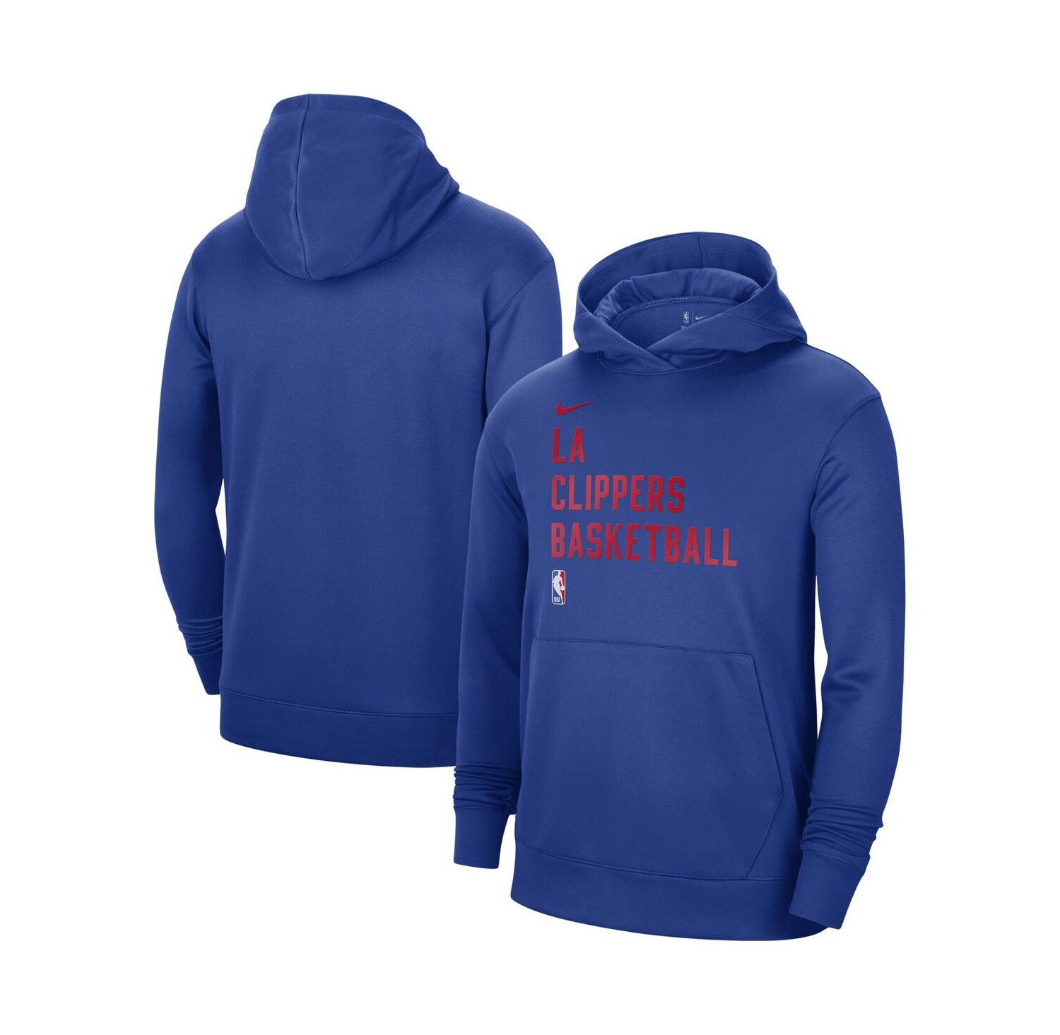 Men's and Women's Blue LA Clippers 2023/24 Performance Spotlight On-Court Practice Pullover Hoodie