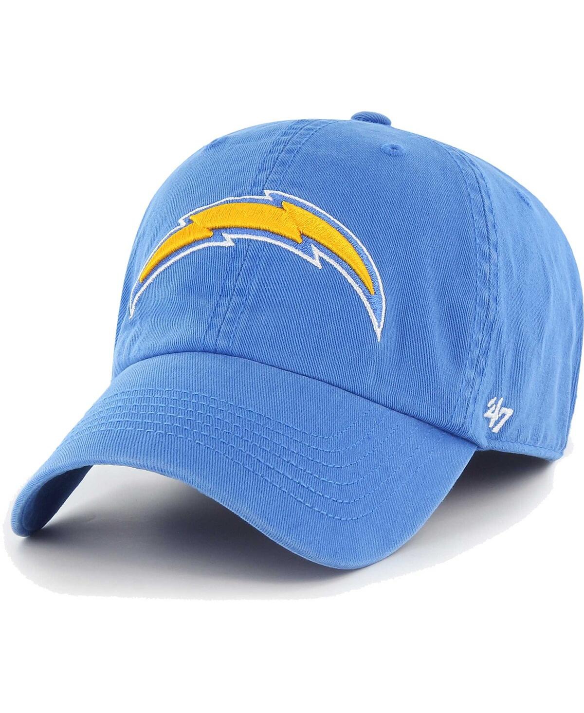 Shop 47 Brand Men's ' Powder Blue Los Angeles Chargers Franchise Logo Fitted Hat